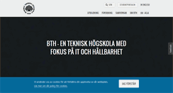 Desktop Screenshot of bth.se